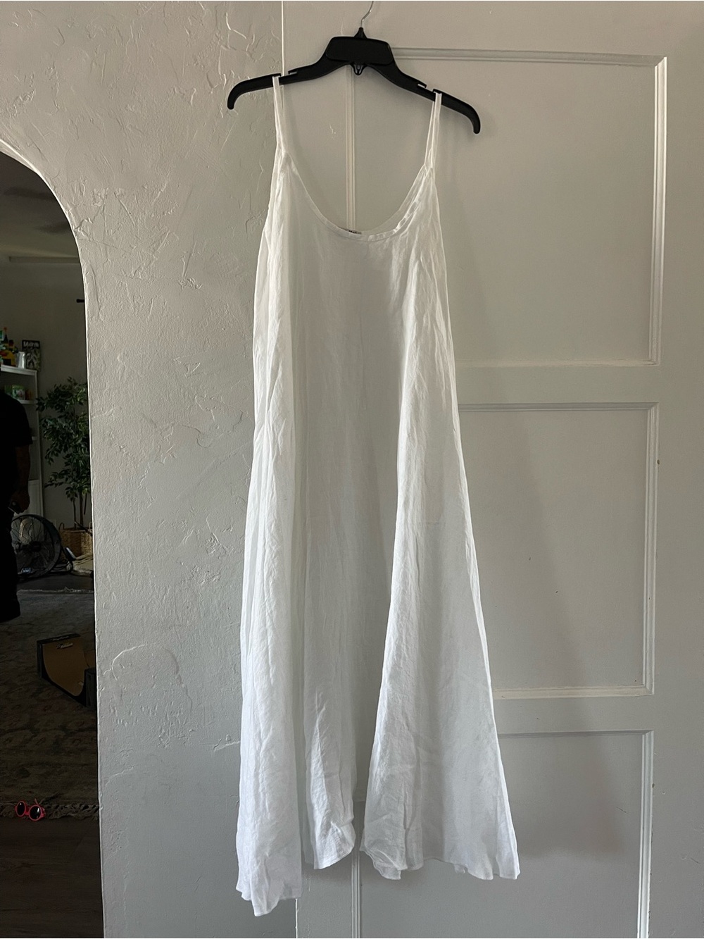 Italian linen meo meli Classic White linen maxi dress